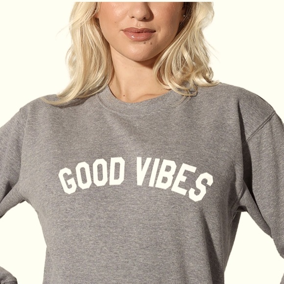 Sub_Urban Riot Sweaters - GOOD VIBES ✌🏼 Cropped Sweatshirt